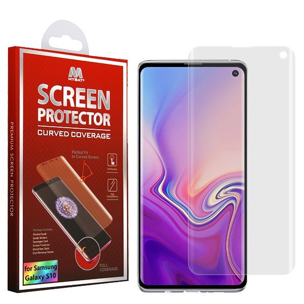 MyBat Screen Protector (with Curved Coverage) for Samsung Galaxy S10 - ClearMyBat Pro