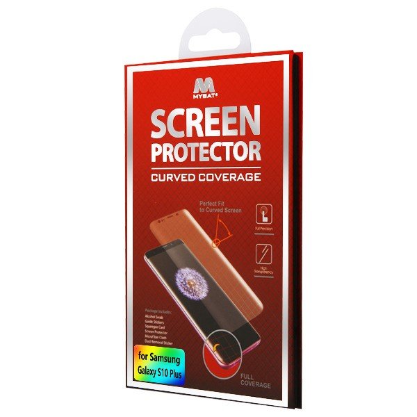 MyBat Screen Protector (with Curved Coverage) for Samsung Galaxy S10 plus - ClearMyBat Pro