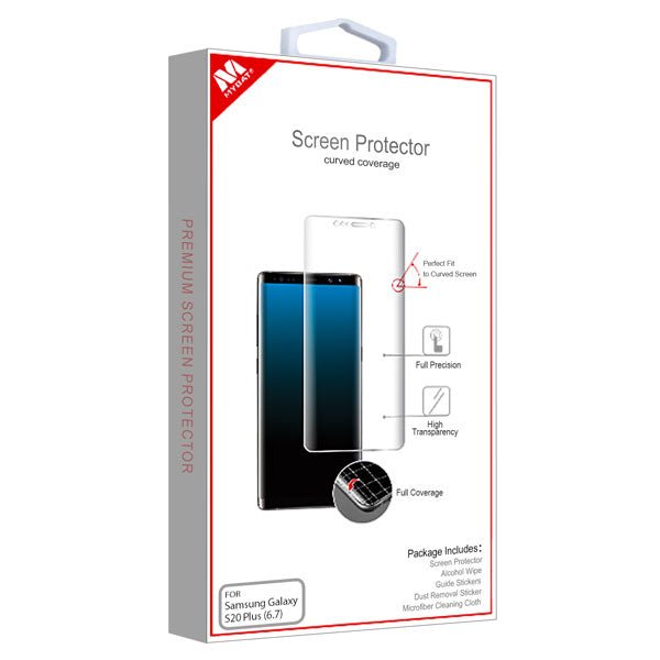 MyBat Screen Protector (with Curved Coverage) for Samsung Galaxy S20 PLUS (6.7) / Galaxy S20 Plus 5G - ClearMyBat Pro