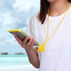 MyBat Slim Frosty Protective Case (with Yellow Lanyard) for Apple iPhone XR - Semi Transparent White Frosted / Yellow