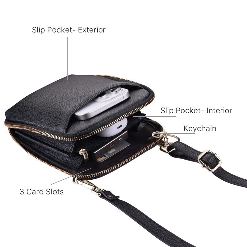 MyBat Sling Vertical Crossbody Bag - BlackMyBat Pro