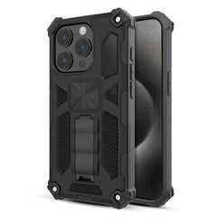 MyBat Pro Sturdy Hybrid Protector Cover (with Stand) for Apple iPhone 15 Pro (6.1)iPhone 15 Pro