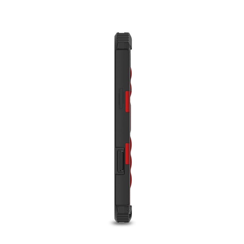 MyBat Sturdy Hybrid Protector Cover (with Stand) for Apple iPhone 16 Pro Max - Red / Black - MyBat Pro