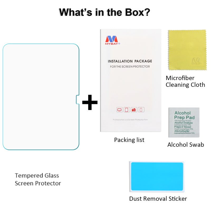 MyBat Tempered Glass Screen Protector (2.5D) for Apple iPad 10.9 (2022) / iPad 11 (2025) - ClearMyBat Pro