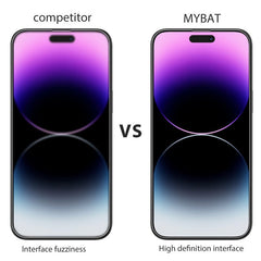 MyBat Tempered Glass Screen Protector (2.5D) for Apple iPhone 14 Pro (6.1) - ClearMyBat Pro