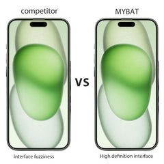MyBat Tempered Glass Screen Protector (2.5D) for Apple iPhone 15 Plus (6.7) - ClearMyBat Pro
