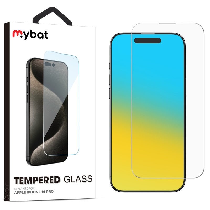 MyBat Tempered Glass Screen Protector (2.5D) for Apple iPhone 16 Pro
