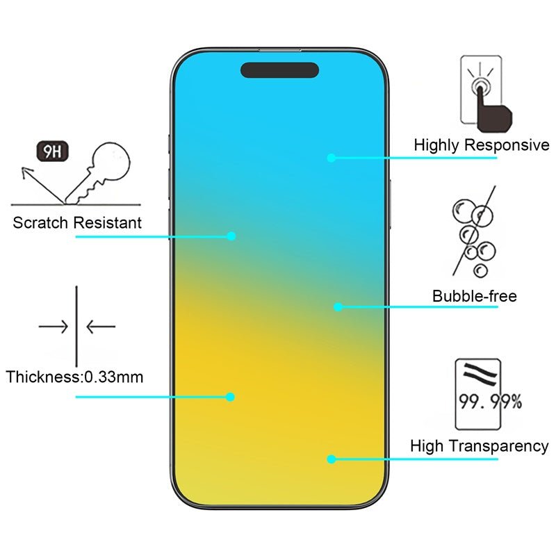 MyBat Tempered Glass Screen Protector (2.5D) for Apple iPhone 16 Pro