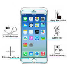 MyBat Tempered Glass Screen Protector (2.5D) for Apple iPhone 6s/6 / 8/7 - ClearMyBat Pro