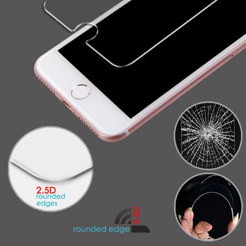 MyBat Tempered Glass Screen Protector (2.5D) for Apple iPhone 8 Plus/7 Plus / 6s Plus/6 Plus - ClearMyBat Pro