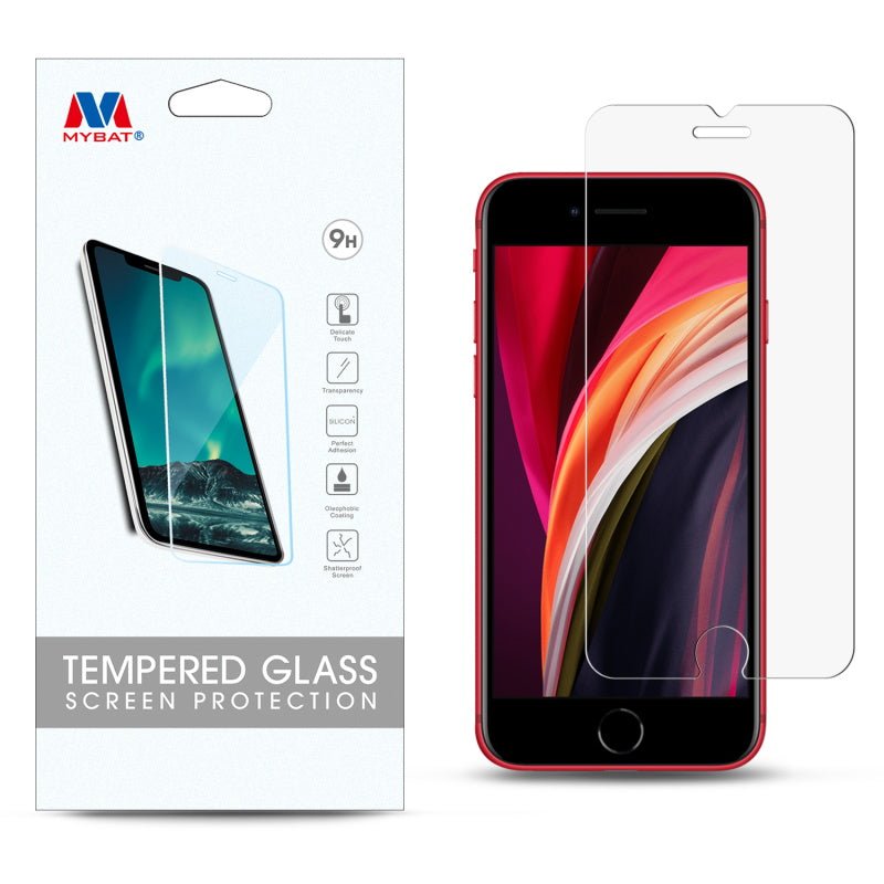 MyBat Tempered Glass Screen Protector (2.5D) for Apple iPhone SE (2020) / SE (2022) - ClearMyBat Pro