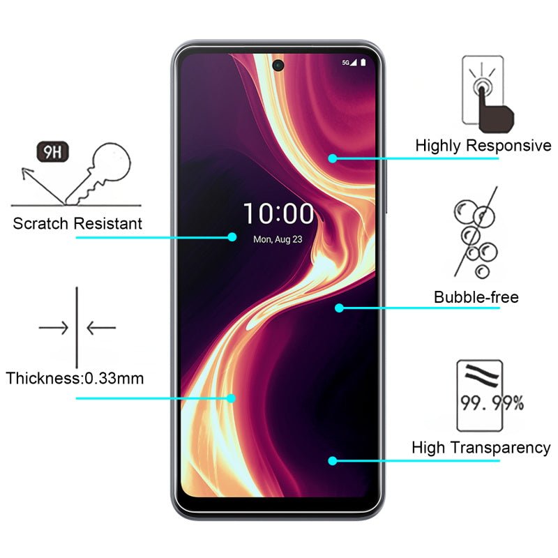 MyBat Tempered Glass Screen Protector (2.5D) for Boost Celero 5G Plus - ClearMyBat Pro