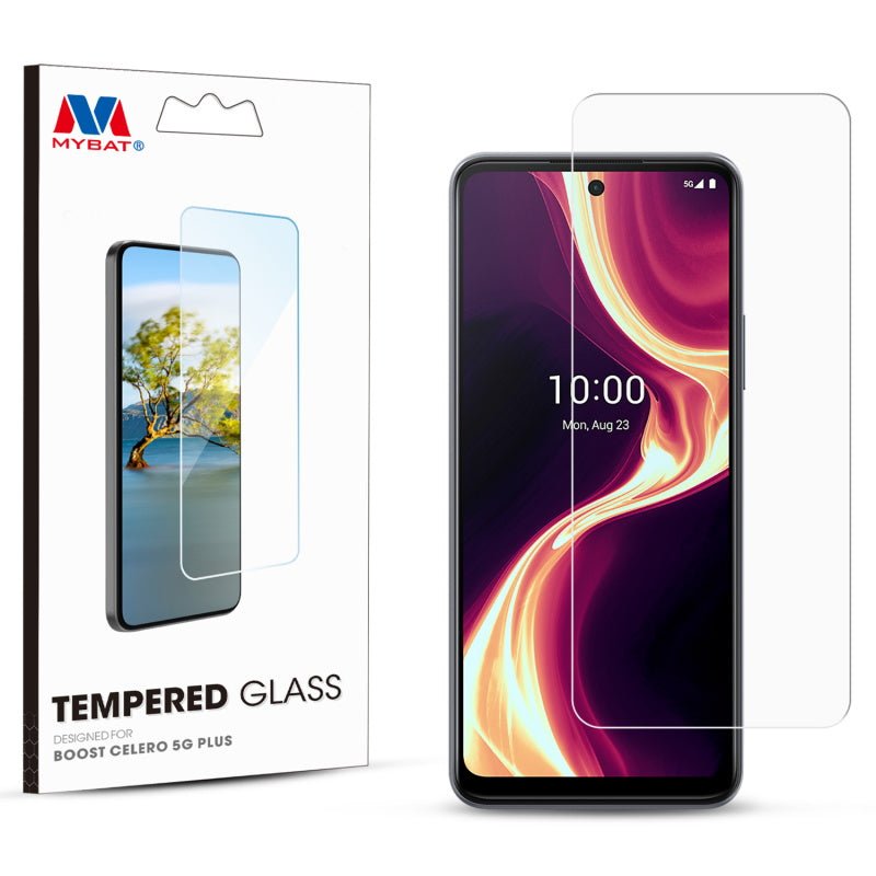 MyBat Tempered Glass Screen Protector (2.5D) for Boost Celero 5G Plus - ClearMyBat Pro