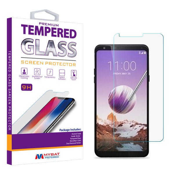MyBat Tempered Glass Screen Protector (2.5D) for Lg Stylo 5 - ClearMyBat Pro
