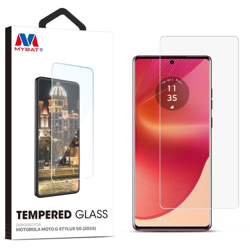 MyBat Tempered Glass Screen Protector (2.5D) for Motorola Moto G Stylus 5G (2024) - Clear