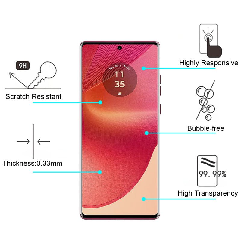 MyBat Tempered Glass Screen Protector (2.5D) for Motorola Moto G Stylus 5G (2024) - Clear