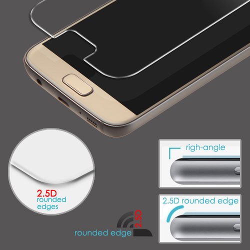MyBat Tempered Glass Screen Protector (2.5D) for Samsung G930 (Galaxy S7) / G920 (Galaxy S6) - ClearMyBat Pro