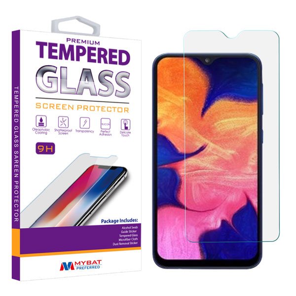MyBat Tempered Glass Screen Protector (2.5D) for Samsung Galaxy A10E - ClearMyBat Pro