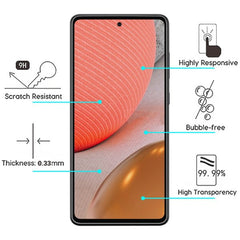 MyBat Tempered Glass Screen Protector (2.5D) for Samsung Galaxy A72 5G - ClearMyBat Pro
