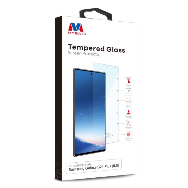 MyBat Tempered Glass Screen Protector (2.5D) for Samsung Galaxy S21 Plus - ClearMyBat Pro