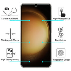 MyBat Tempered Glass Screen Protector (2.5D) for Samsung Galaxy S23 - ClearMyBat Pro