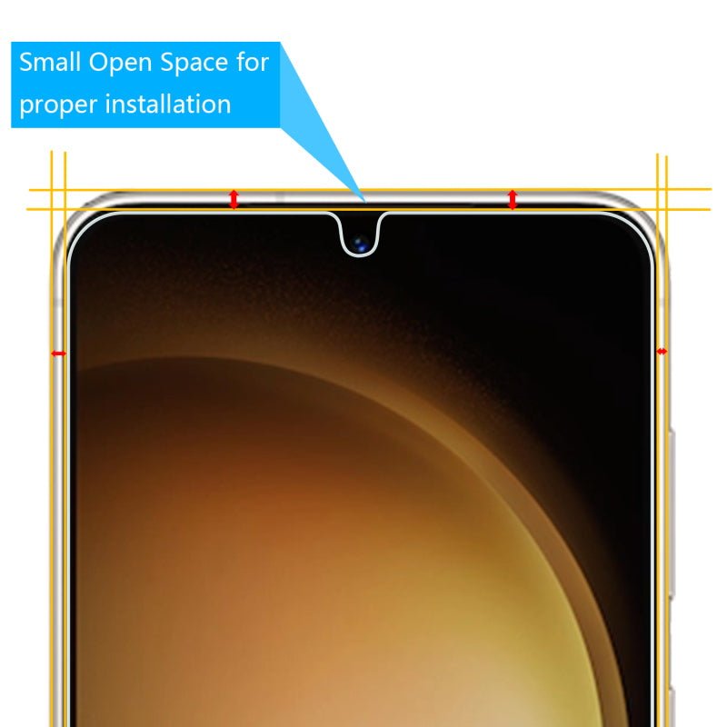 MyBat Tempered Glass Screen Protector (2.5D) for Samsung Galaxy S23 - ClearMyBat Pro