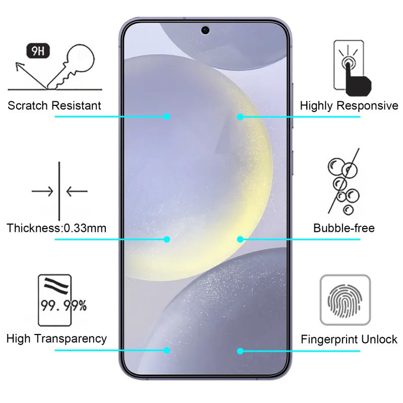 MyBat Tempered Glass Screen Protector (2.5D) for Samsung Galaxy S24 Plus - ClearGalaxy S24+