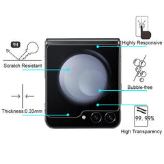 MyBat Tempered Glass Screen Protector (2.5D) for Samsung Galaxy Z Flip5 - ClearGalaxy Z Flip5