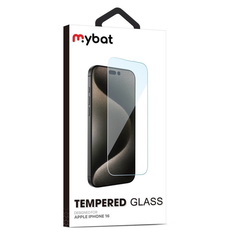 MyBat Tempered Glass Screen Protector for Apple iPhone 16MyBat