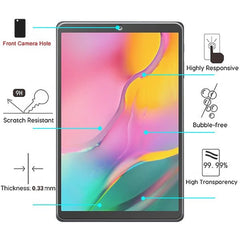 MyBat Tempered Glass Screen Protector for Samsung T510 (Galaxy Tab A 10.1 (2019)) - ClearMyBat Pro