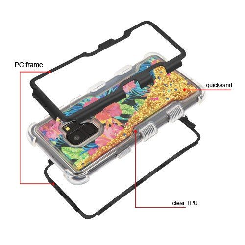 MyBat TUFF Quicksand Glitter Hybrid Protector Cover for Samsung Galaxy S9Galaxy S9