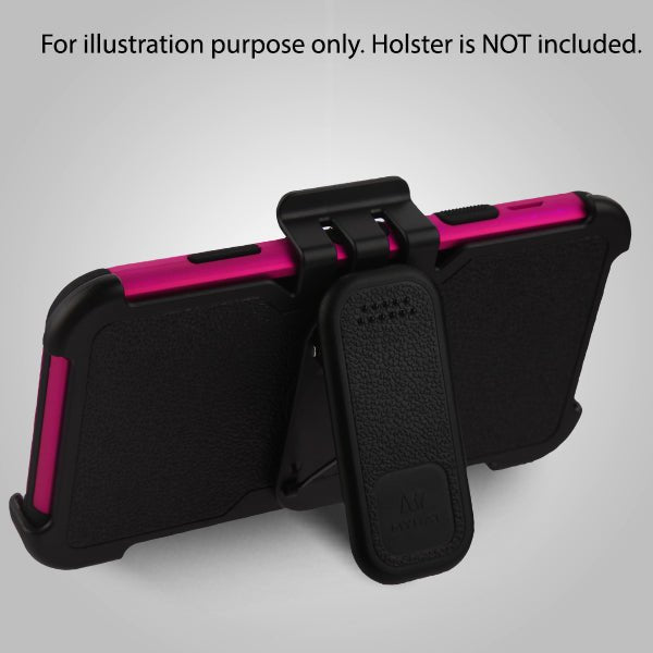 MyBat TUFF Series Case for Apple iPhone XS Max - Rubberized Teal Green / Electric Pink