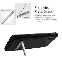 MyBat TUFF Series Case (with Magnetic Metal Stand) for Apple iPhone XS Max