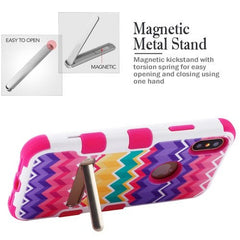 MyBat TUFF Series Case (with Magnetic Metal Stand) for Apple iPhone XS/XiPhone XS/X