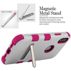 MyBat TUFF Series Case (with Magnetic Metal Stand) for Apple iPhone XS/XiPhone XS/X