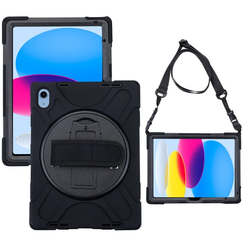 MyBat TurnTablet Xtra Grip Series - iPad 10.9 (2022) - Black / Black