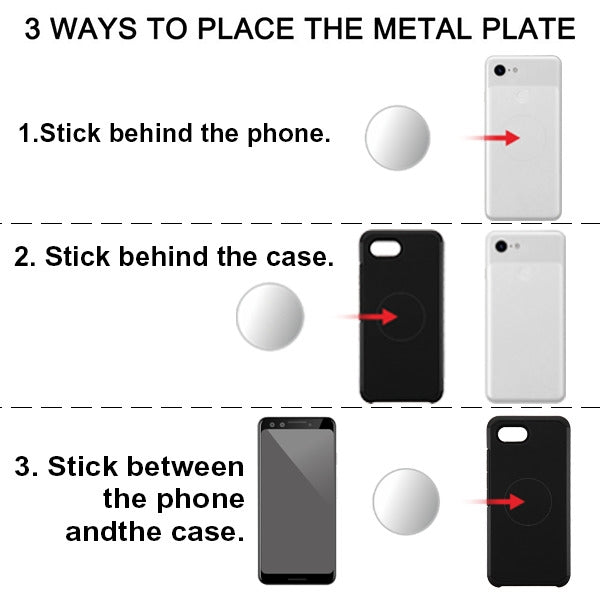 MyBat Universal Metal Plate for Magnetic Mount(4 - pack) - SilverMyBat Pro