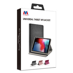 MyBat Universal Tablet MyJacket for 9 ~ 10 Inch Tablets for Apple iPad Air 2 (A1566,A1567) / iPad Air 10.9 (2020) / Samsung Galaxy Tab A11+ 5G / Galaxy Tab A9+ 5G - BlackMyBat Pro