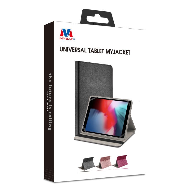 MyBat Universal Tablet MyJacket for 9 ~ 10 Inch Tablets for Apple iPad Air 2 (A1566,A1567)/iPad Air 10.9 (2020) / iPad 10.2 (2020) - BlackMyBat Pro