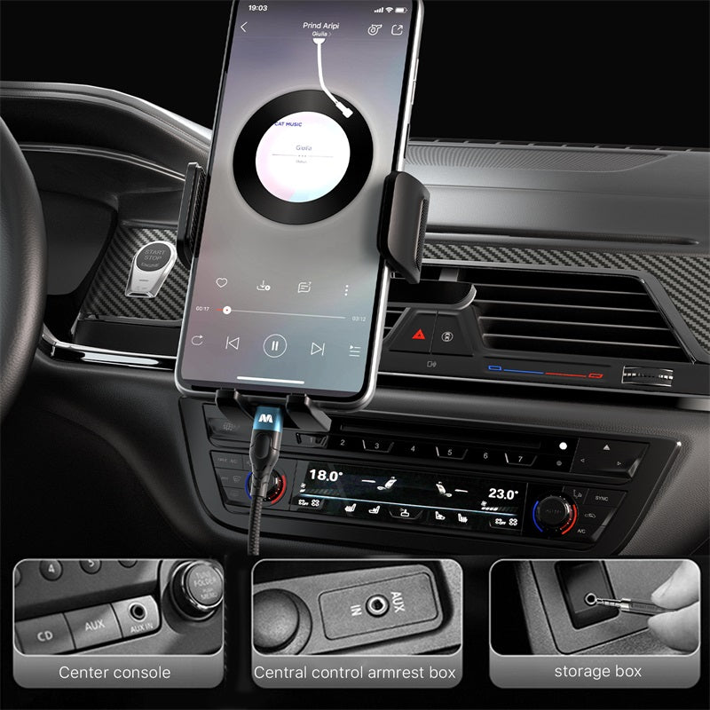 MyBat USB - C to 3.5mm Male Audio Cable (L=4 FT) - BlackMyBat Pro