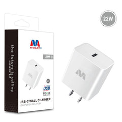 MyBat USB - C Wall Charger (22W Power Delivery) - WhiteMyBat Pro