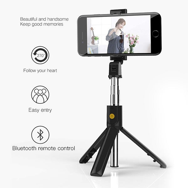 MyBat Wireless Selfie Stick(with Shutter Control) - BlackMyBat Pro
