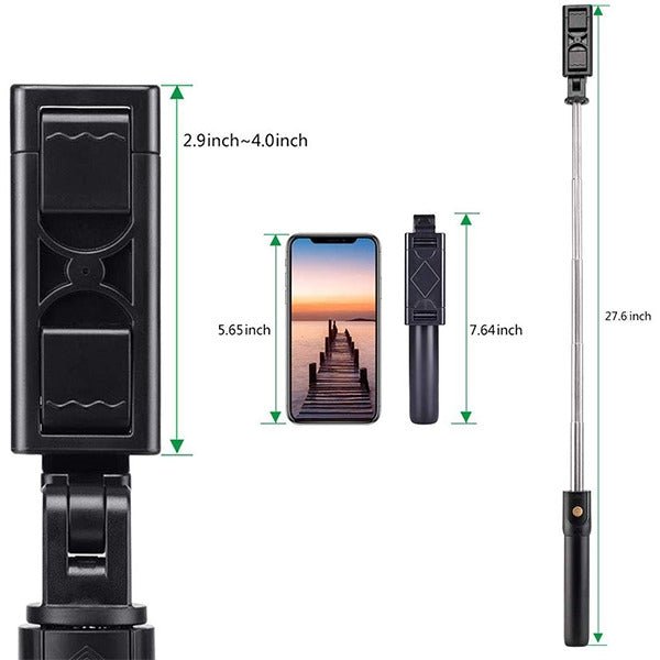 MyBat Wireless Selfie Stick(with Shutter Control) - BlackMyBat Pro