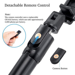 MyBat Wireless Selfie Stick(with Shutter Control) - BlackMyBat Pro