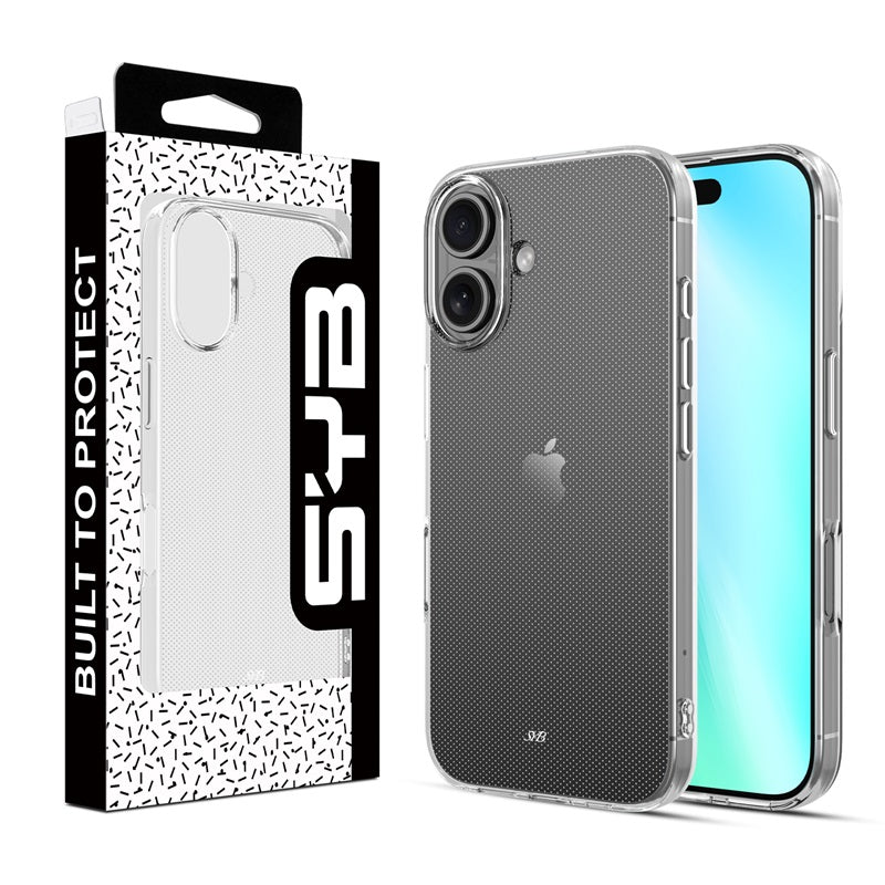 SYB Candy Skin Cover for Apple iPhone 16 - Glossy Transparent CleariPhone 16