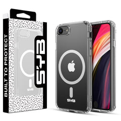 SYB Clear Seriesw/ MagSafe Case for Apple iPhone SE (2022) / SE (2020) - Transparent ClearMyBat Pro