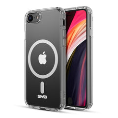 SYB Clear Seriesw/ MagSafe Case for Apple iPhone SE (2022) / SE (2020) - Transparent ClearMyBat Pro