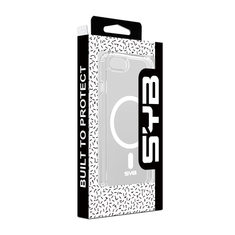 SYB Clear Seriesw/ MagSafe Case for Apple iPhone SE (2022) / SE (2020) - Transparent ClearMyBat Pro