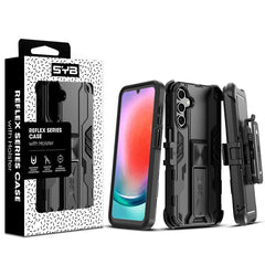 SYB Reflex Series Case with Holster for Samsung Galaxy A15 5G - Black