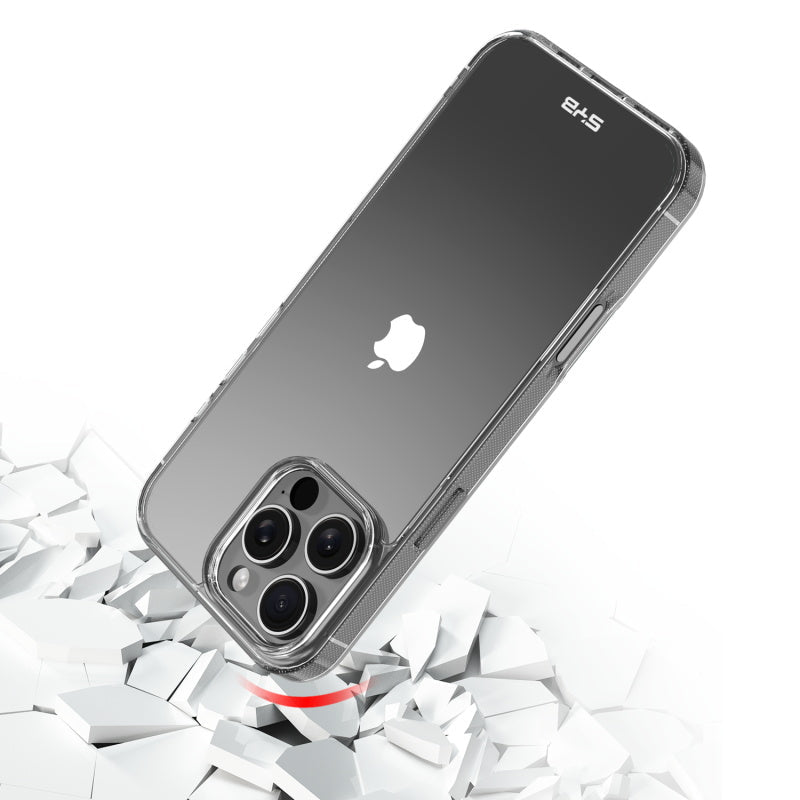 SYB Sturdy Gummy Cover for Apple iPhone 16 Pro Max - Highly Transparent Clear / Transparent Clear